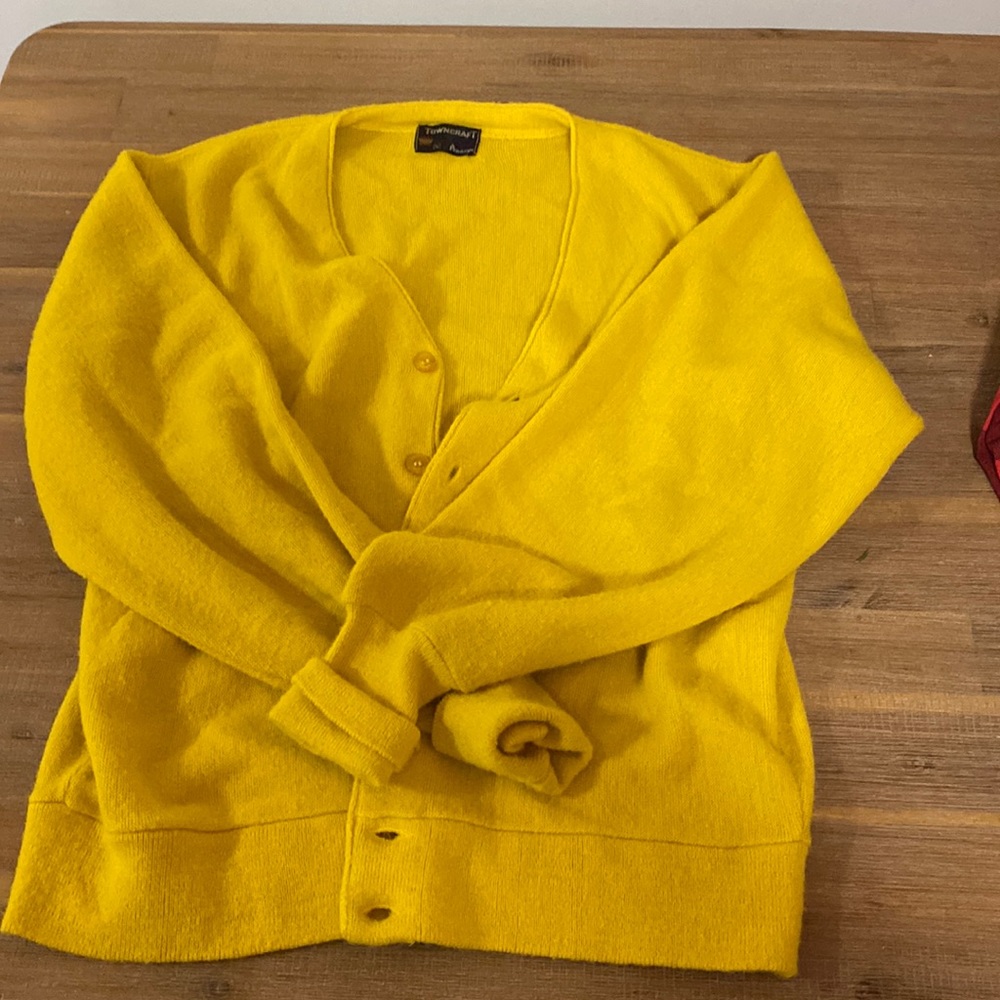 Vintage yellow cardigan
